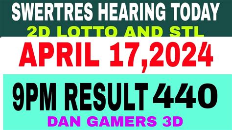 Swertres Hearing Today April 8, 2024 .